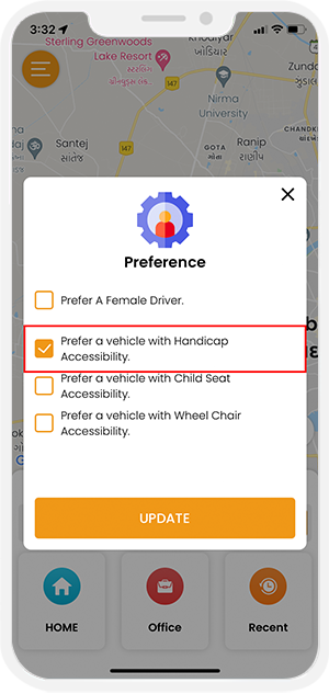 handicap preference option