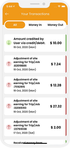 My Recent Transaction