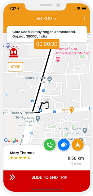 slide to end trip