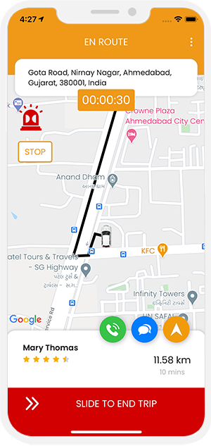 slide to end trip