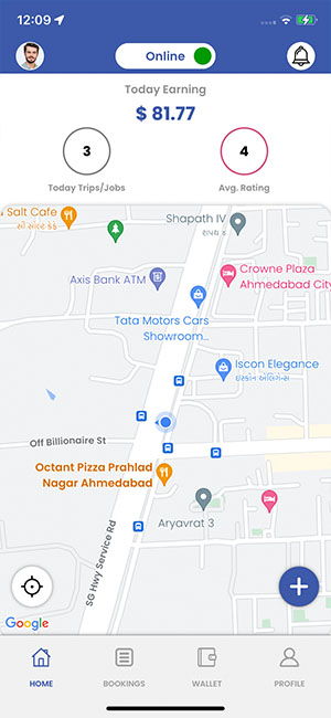 delivery driver app