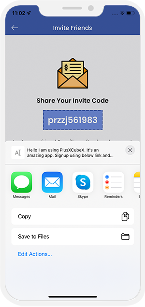 invitation message 