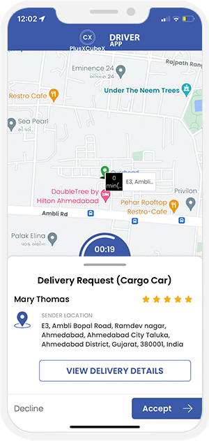 Provider accept or decline request