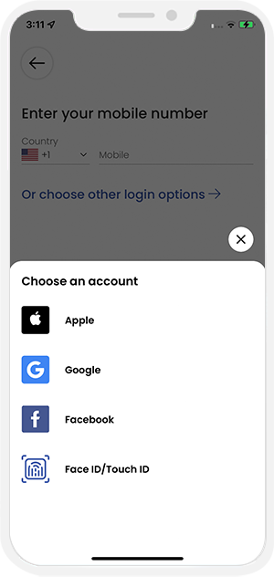 Select booking location