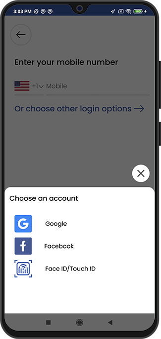 Select booking location
