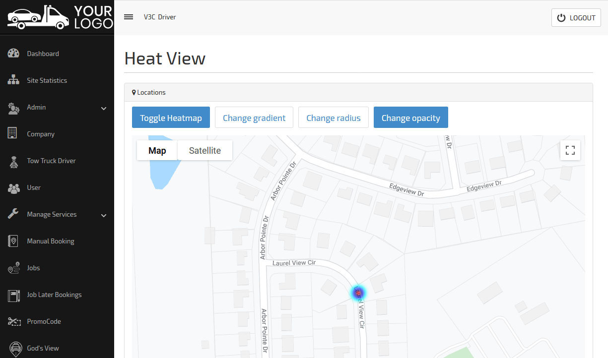 toggle heatmap