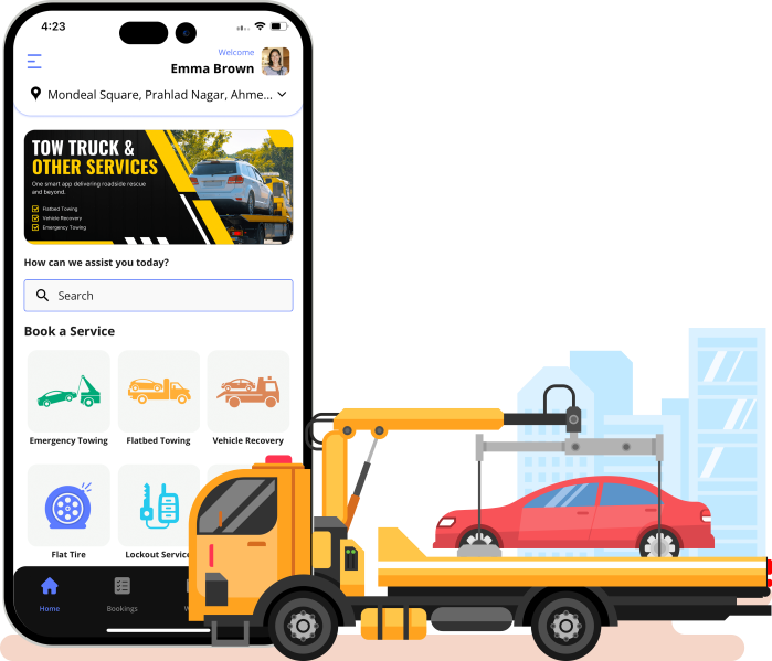 uber for towing on-demand roadside assistance app
