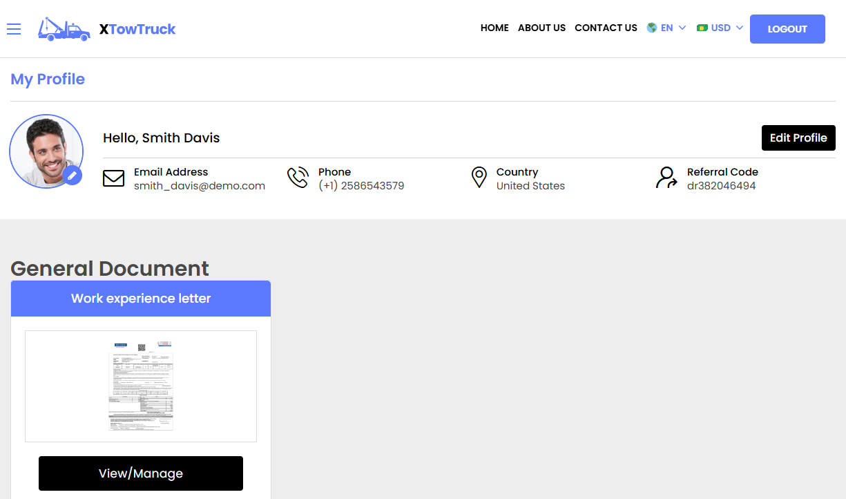 Service Provider Profile