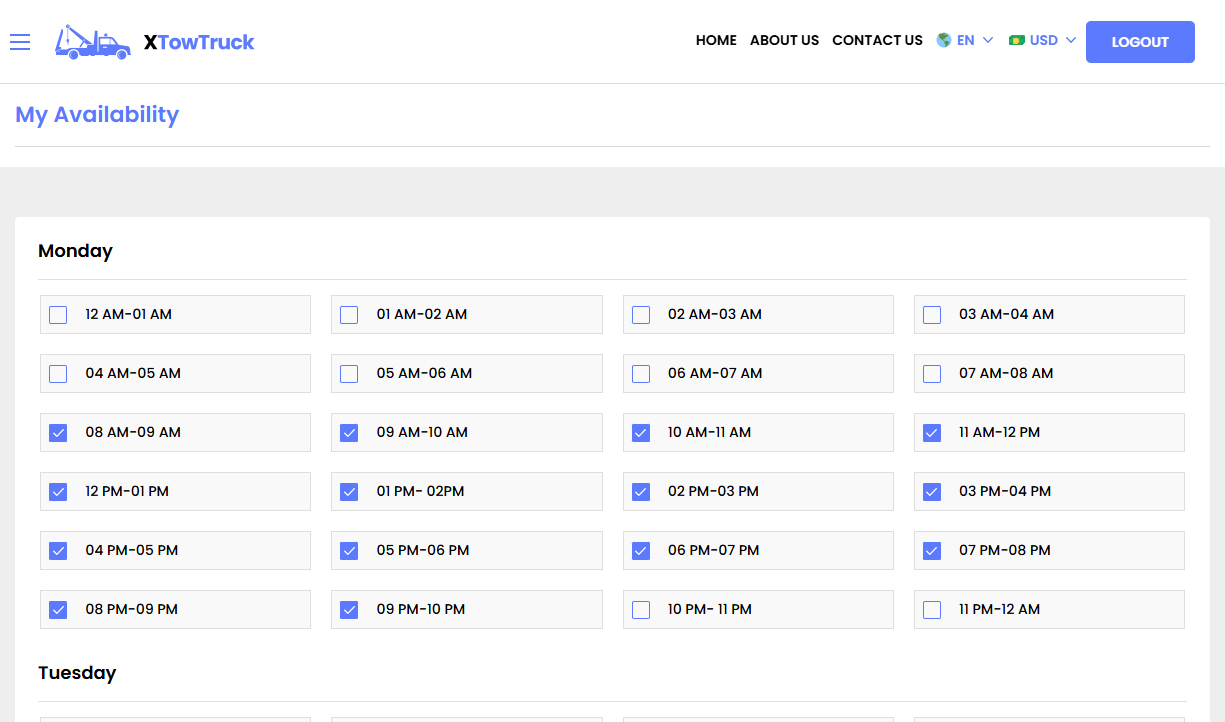 Service Provider Availability