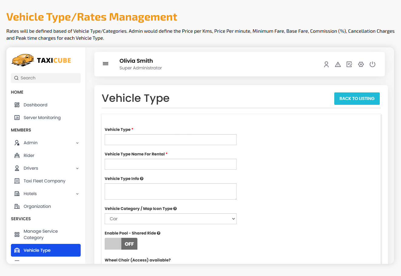 taxi driver login