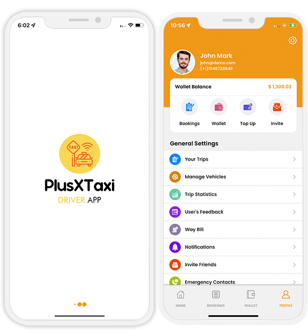 Demo of Driver iOS App, Android App & Web Panel