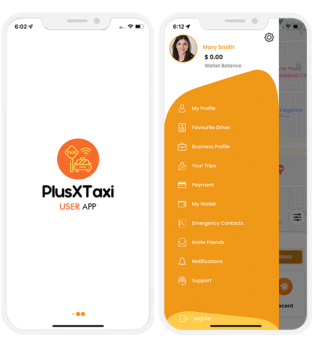 Demo of rider iOS App, Android App & Web Panel