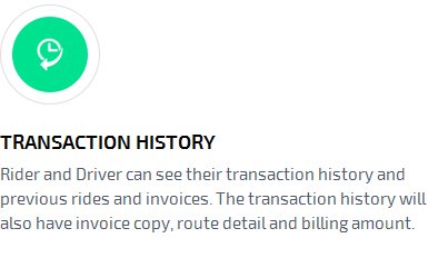 Transaction History Feature Transaction History Feature