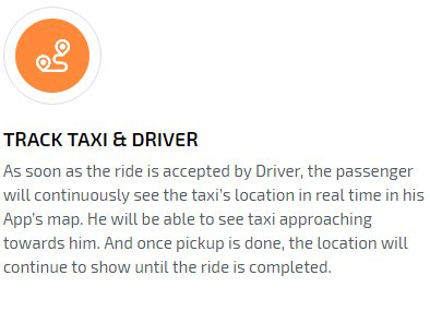 Track Taxi & Driver feature Track Taxi & Driver feature