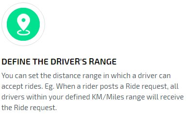 Define Driver's Range feature Define Driver's Range feature