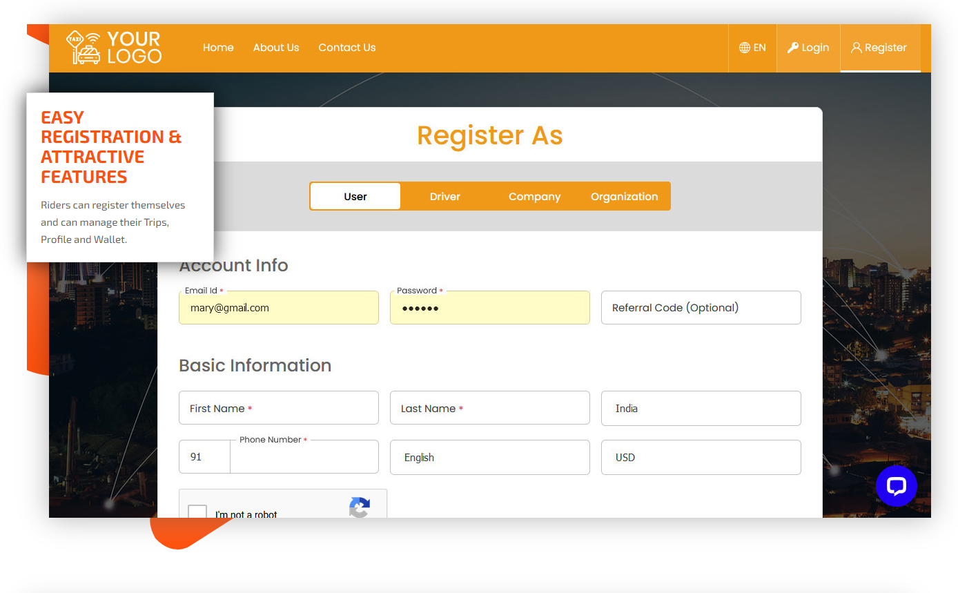 User Register