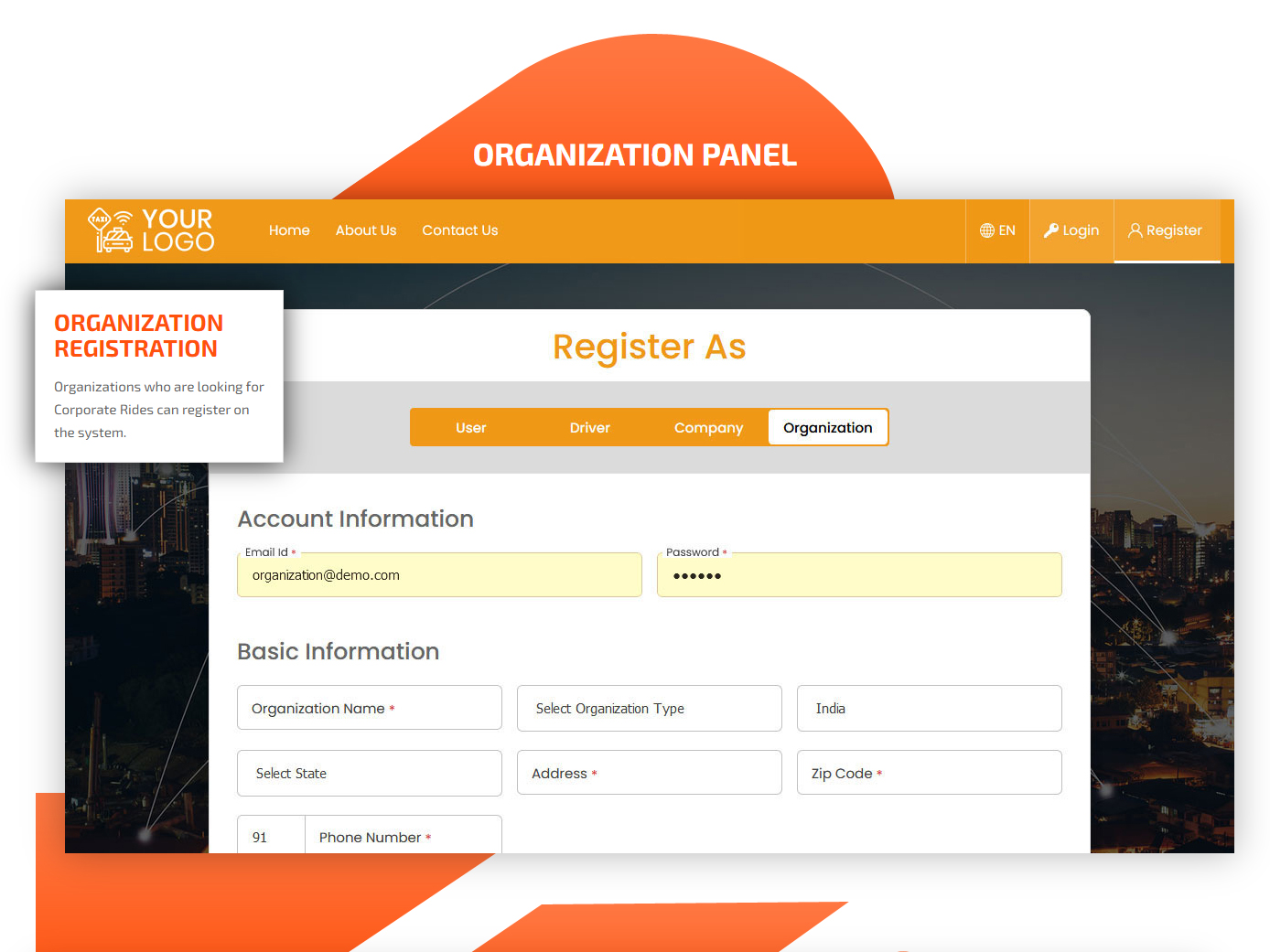 organization register