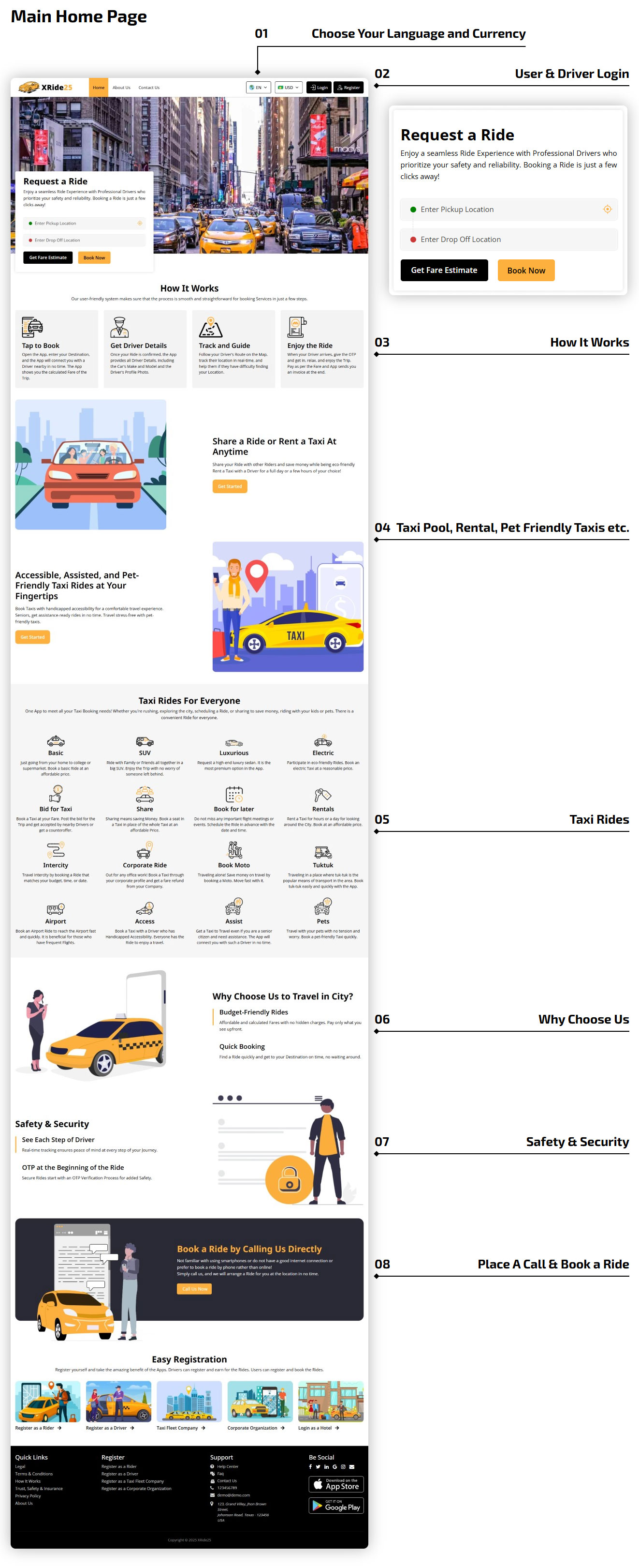 home page