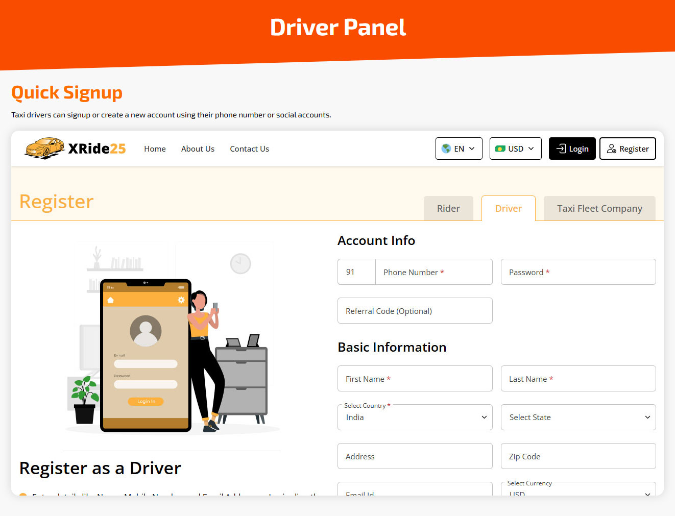 driver panel
