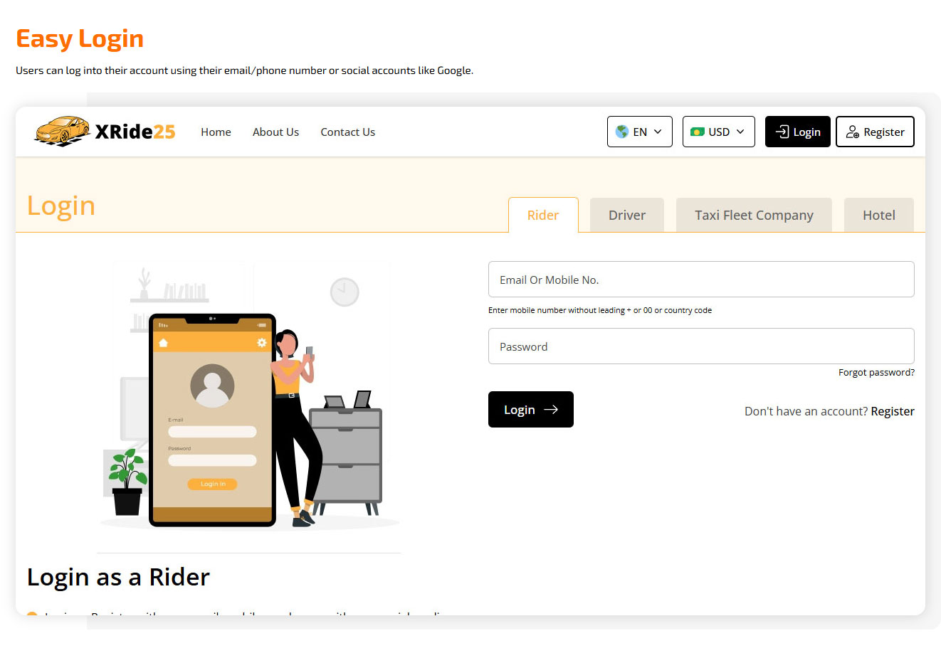 easy login