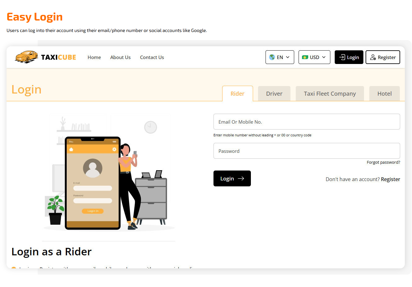 easy login