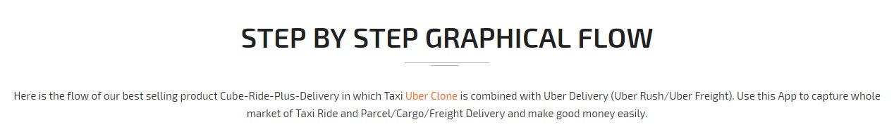 Taxi with Delivery App Flow Taxi with Delivery App Graphial Flow Screen