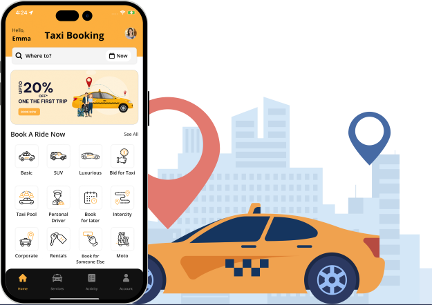white label taxi booking App