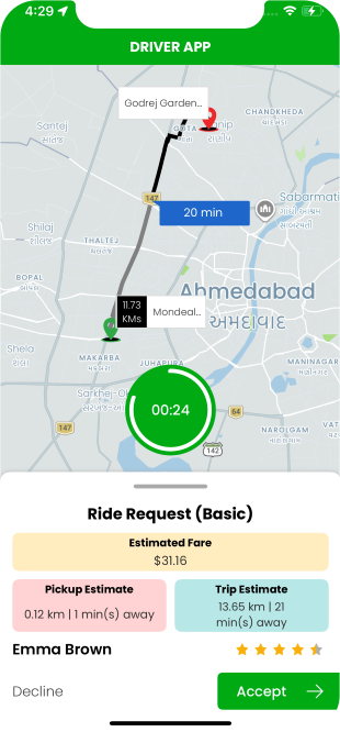 driver app register
