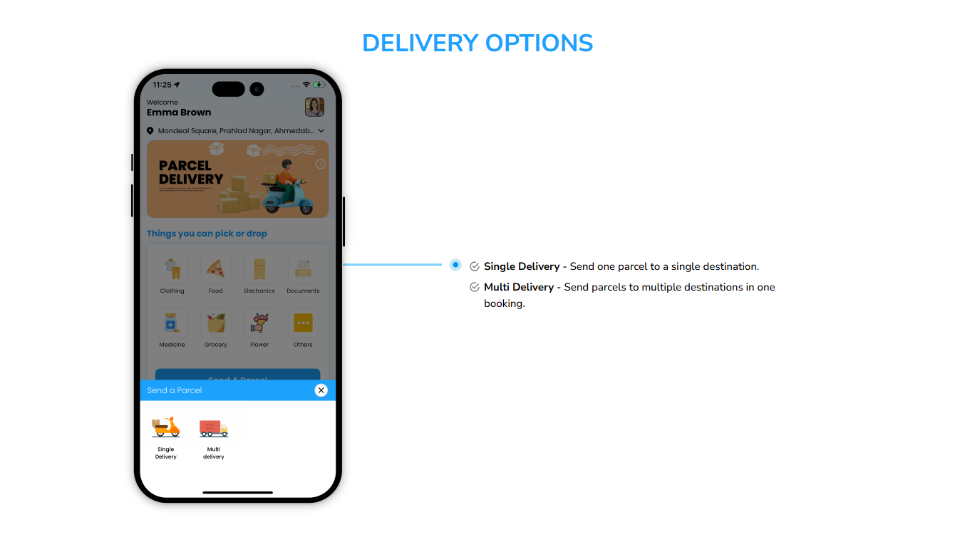 single and multiple delivery loading screen