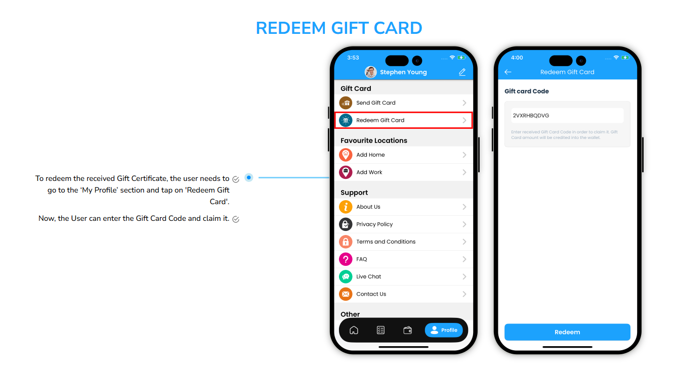 redeem gift card
