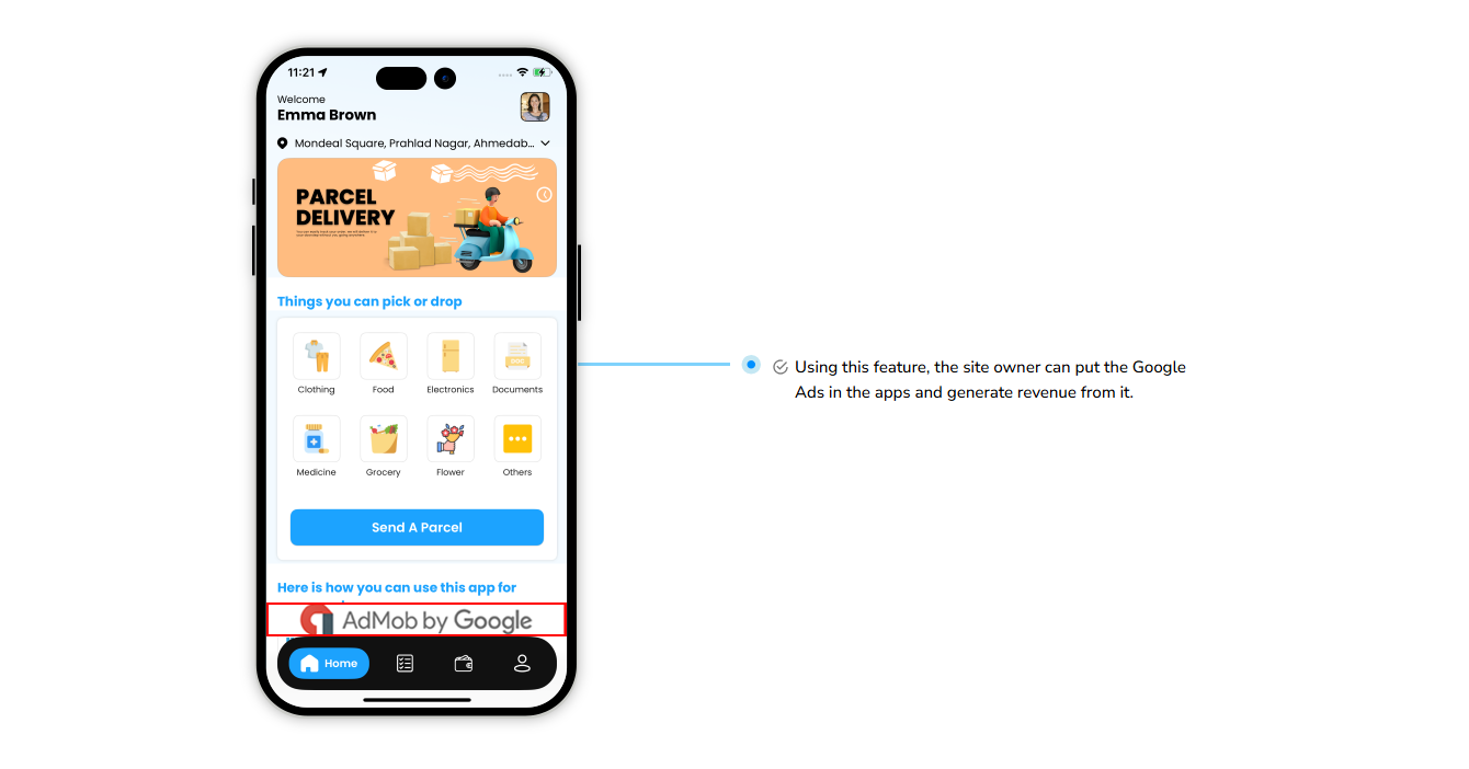 contact us and helpgoogle ads and generate revenue