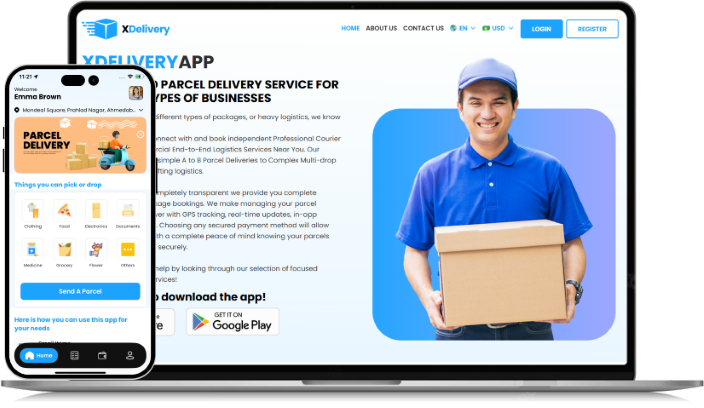 on demand delivery app flow