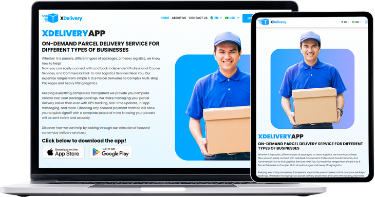 delivery app website