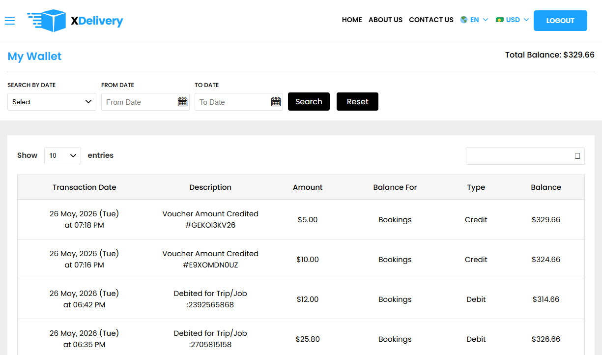 User Wallet