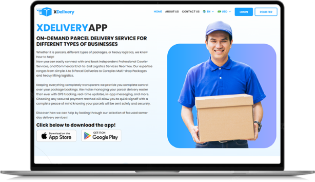 delivery app web panel