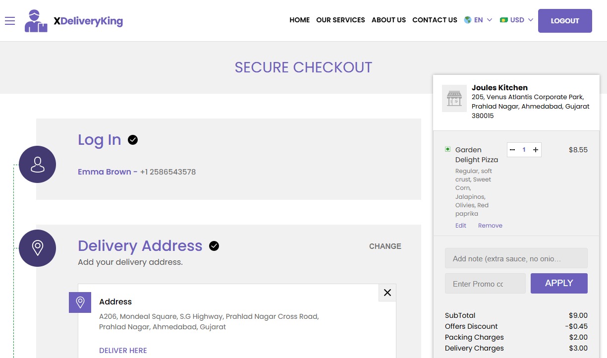 secure checkout