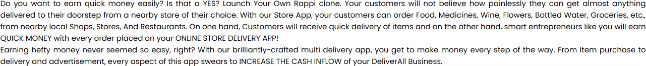Launch your Rappi clone