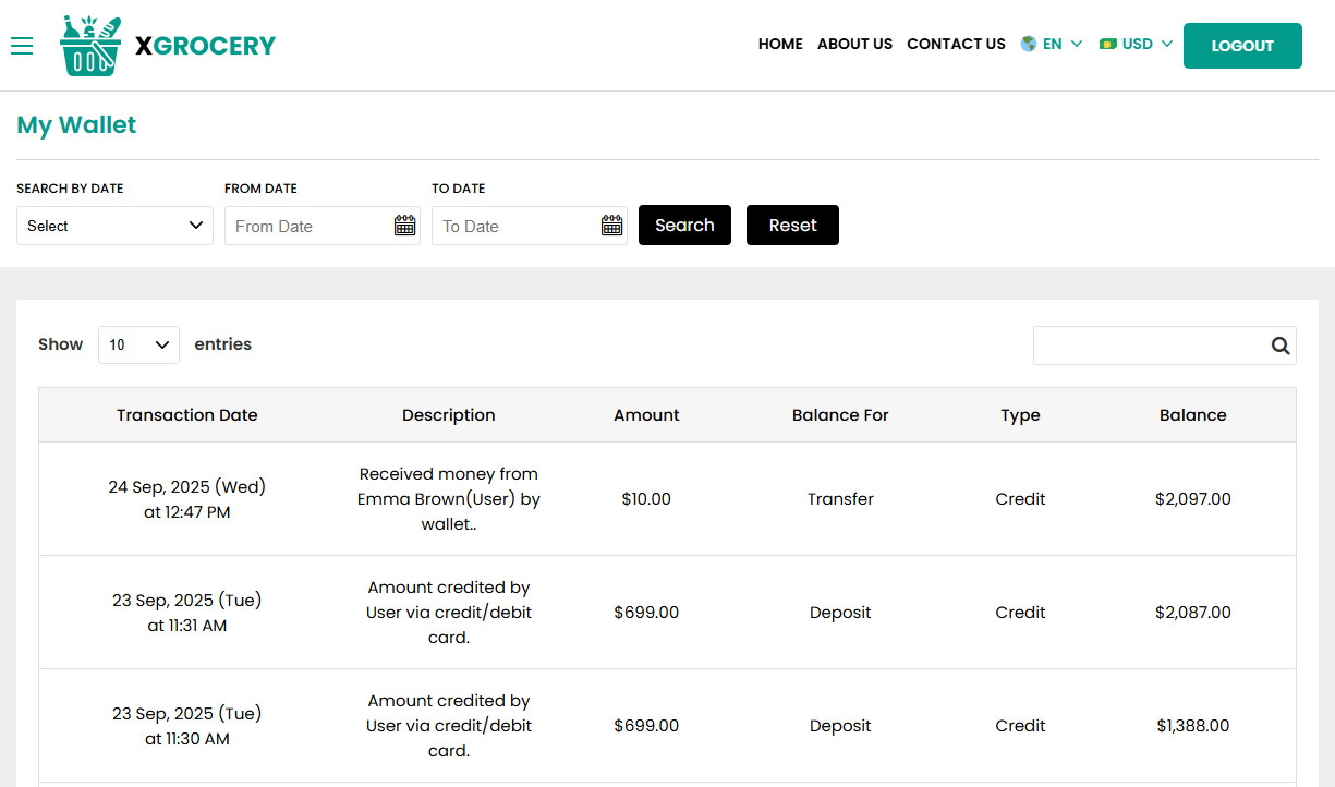 Driver Wallet