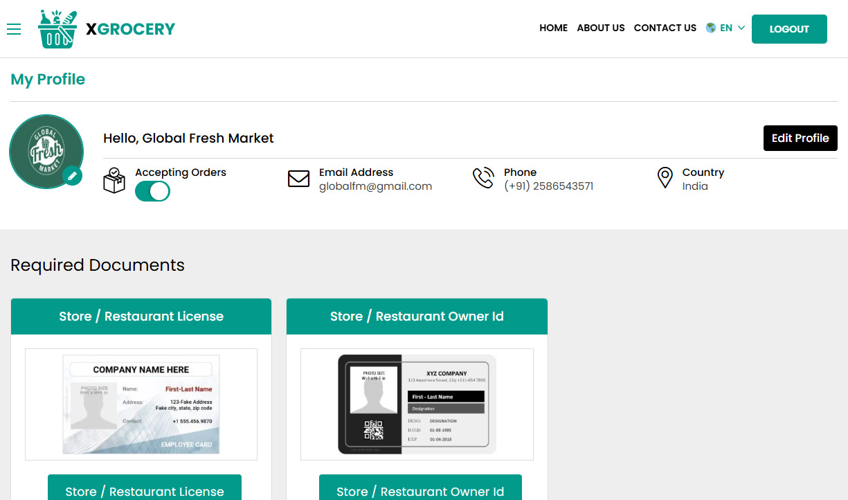 Store Profile