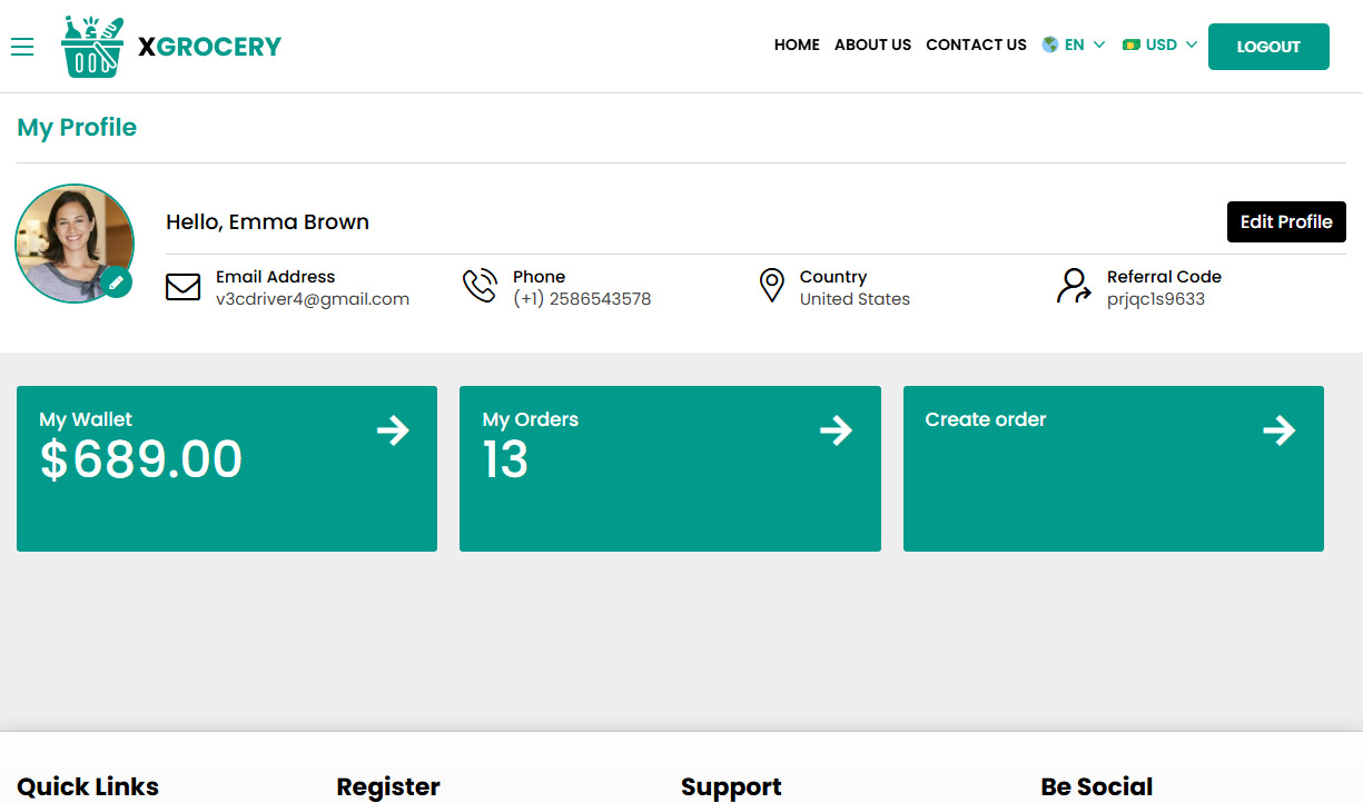 User Profile