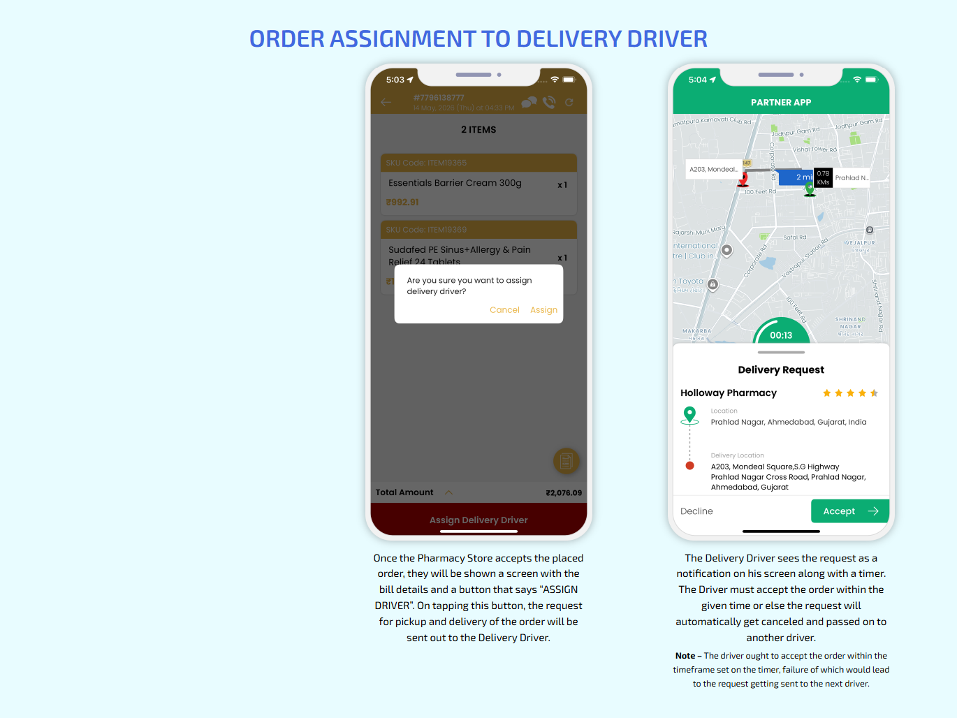 Order Assignment to Delivery Driver