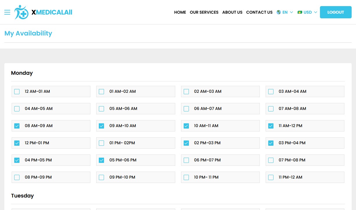 My Availability