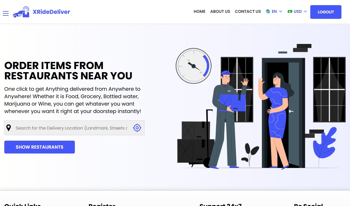 Ordering Food from Website