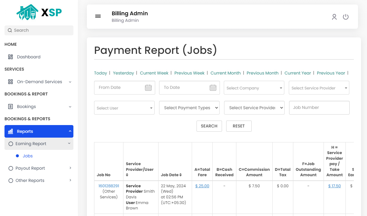Payment Report